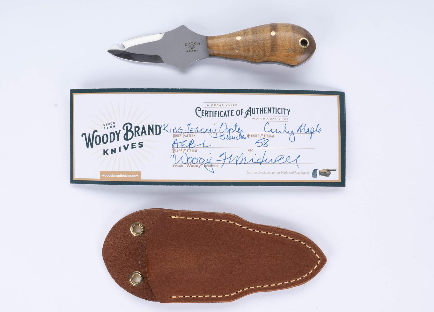 Woody Handmade Cutlery "King Jeremy" Oyster Shucker