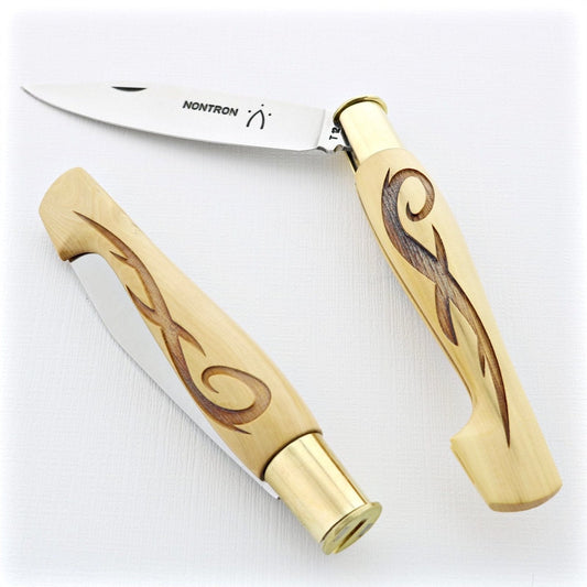 Nontron Pocket Knife No25 - Tattoo Clog Handle